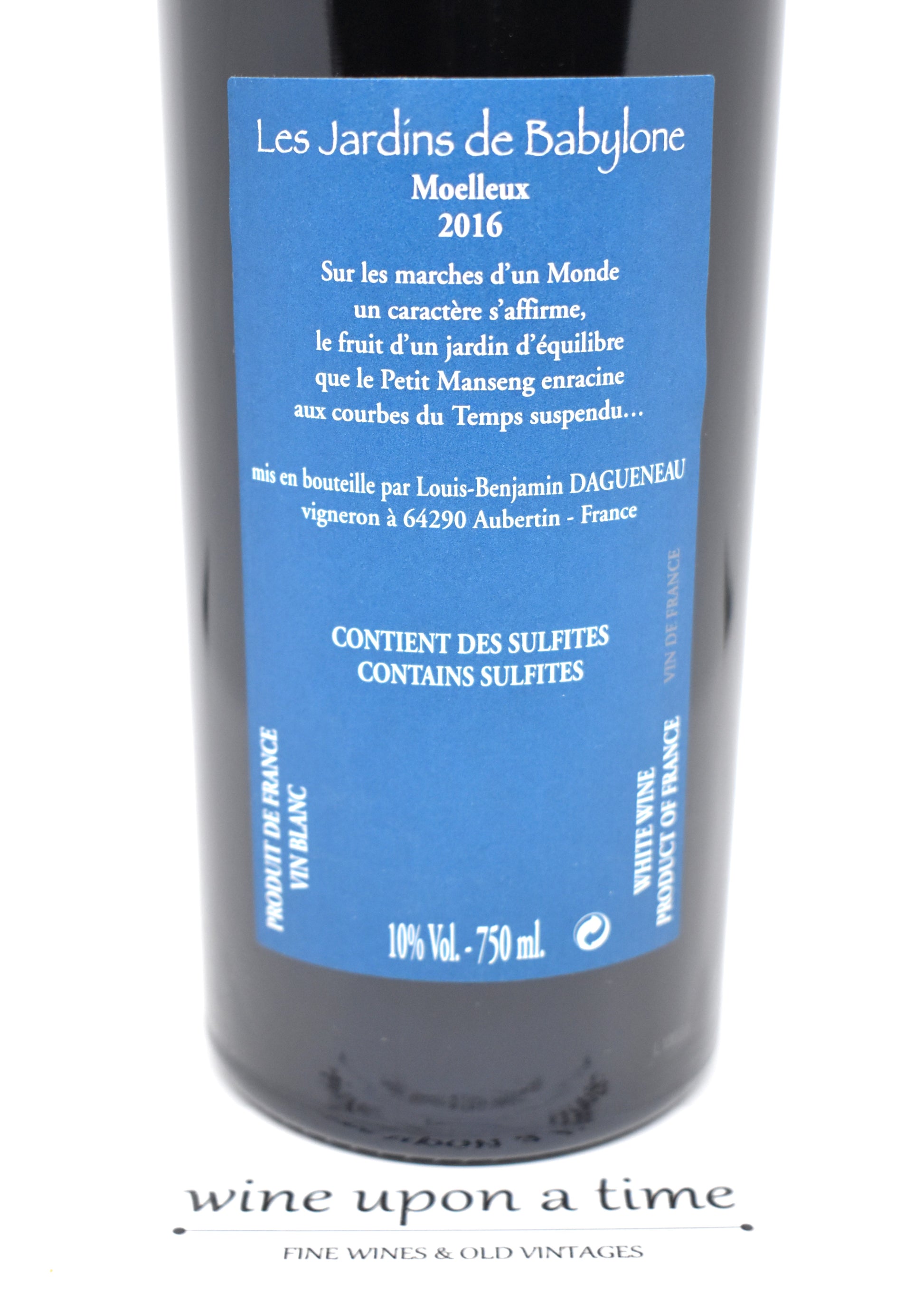Les Jardins de Babylone 2016, Dagueneau, cuvée culte qui relance le Jurançon, idée cadeau date 2016