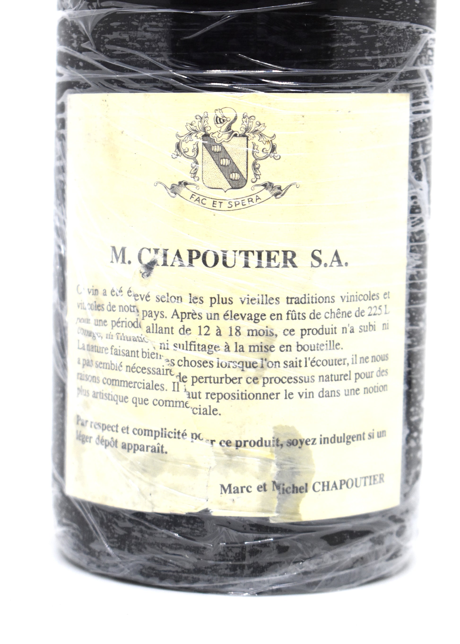 Achat grand cru 1990 livraison sécurisée France Suisse - Côte-Rôtie Chapoutier 1990