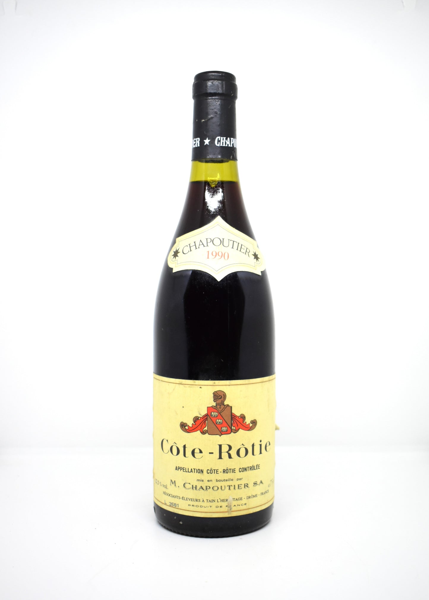Acheter Côte-Rôtie Chapoutier 1990 en ligne - Vin rare de collection au meilleur prix