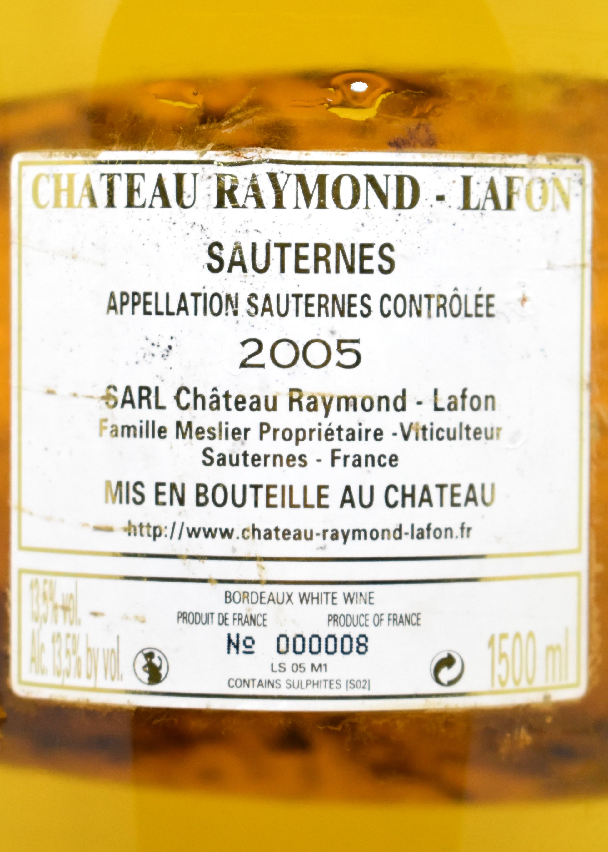 Déguster un grand sauternes d exception mûr acheter Magnum Raymond-Lafon 2005