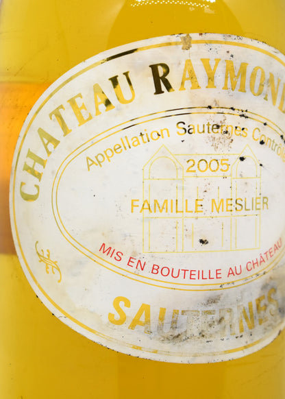 Magnum Chateau Raymond-Lafon 2005 aged label pristine gold color condition collectors