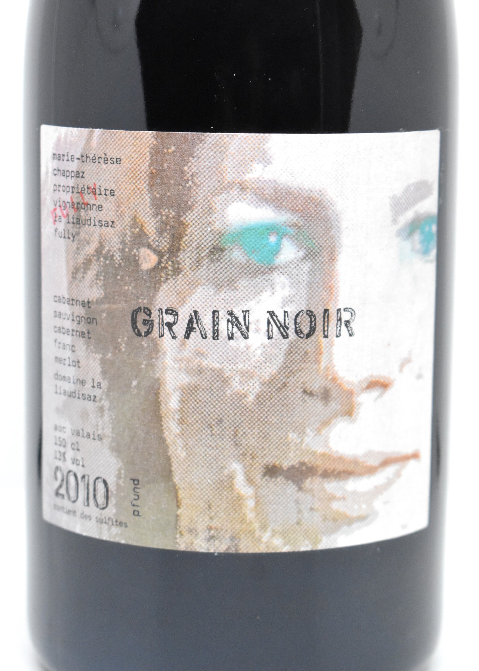 Étiquette Magnum Grain Noir 2010 Marie-Thérèse Chappaz Valais rare