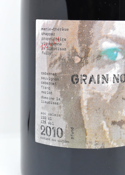 Vin rouge Valais 2010 Grain Noir Chappaz achat vin de collection Suisse