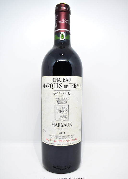 Château Marquis de Terme 2003 – Margaux – Grand vin de Bordeaux