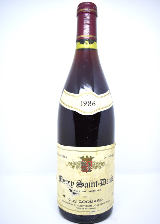 Morey-St-Denis 1986, Pinot Noir, dégustation de vieux Bourgognes, belle découverte