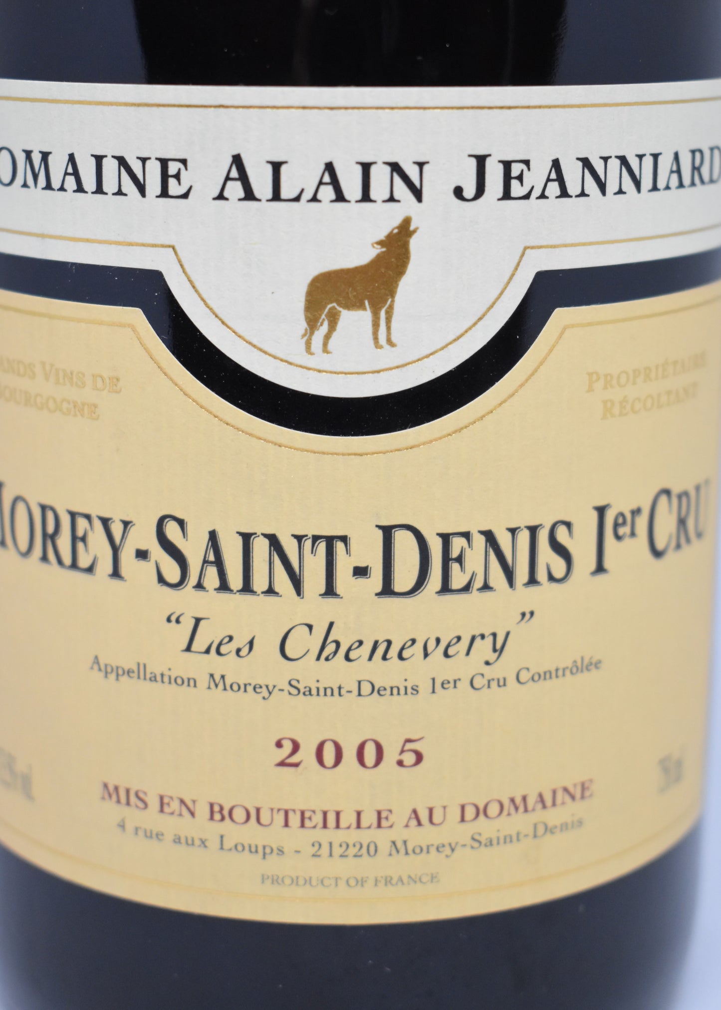 Morey-St-Denis 1er Cru “Les Chenevery” 2005 - Alain Jeanniard