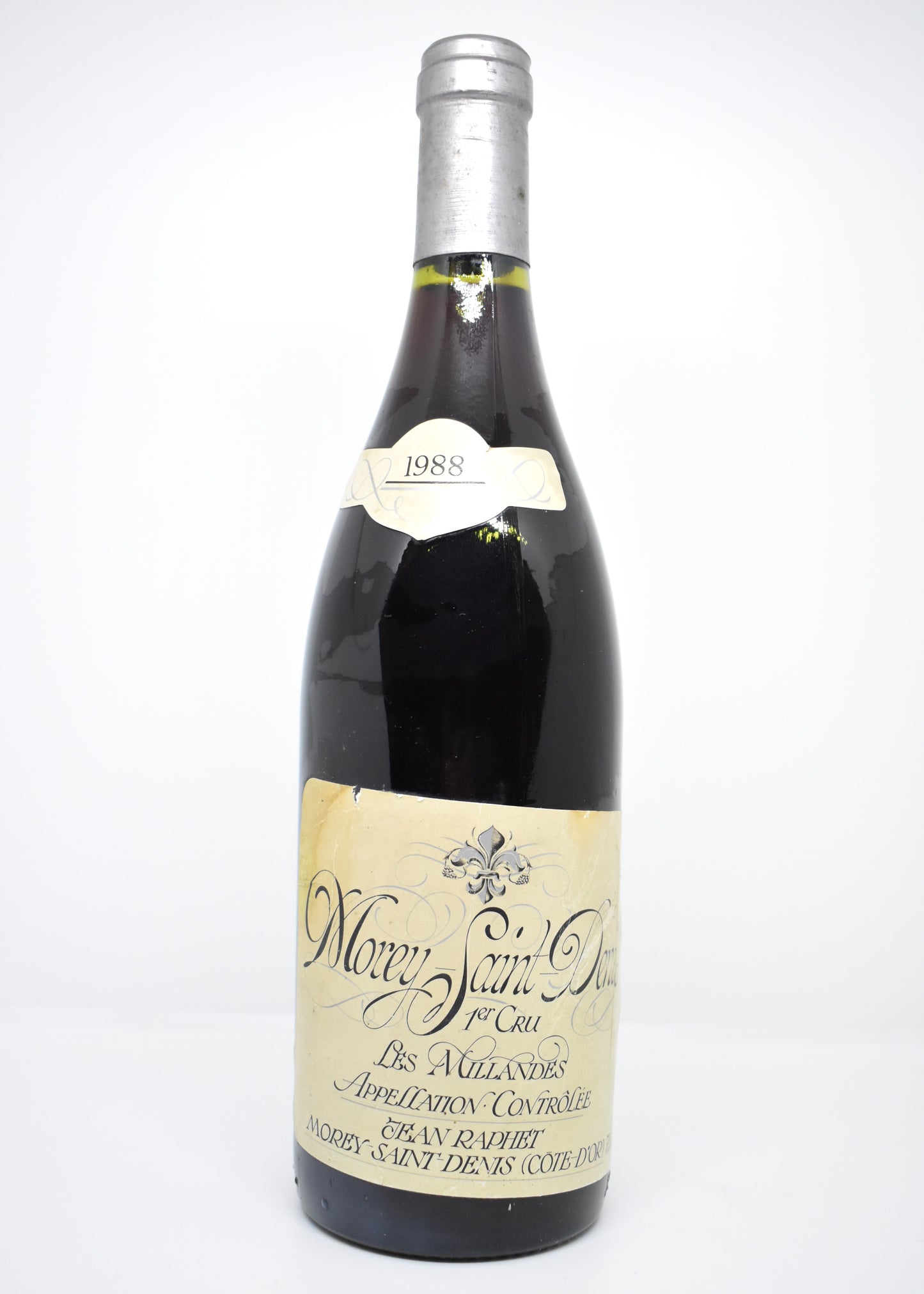 Achat Morey-Saint-Denis 1988 Jean Raphet niveau parfait bouteilles rares