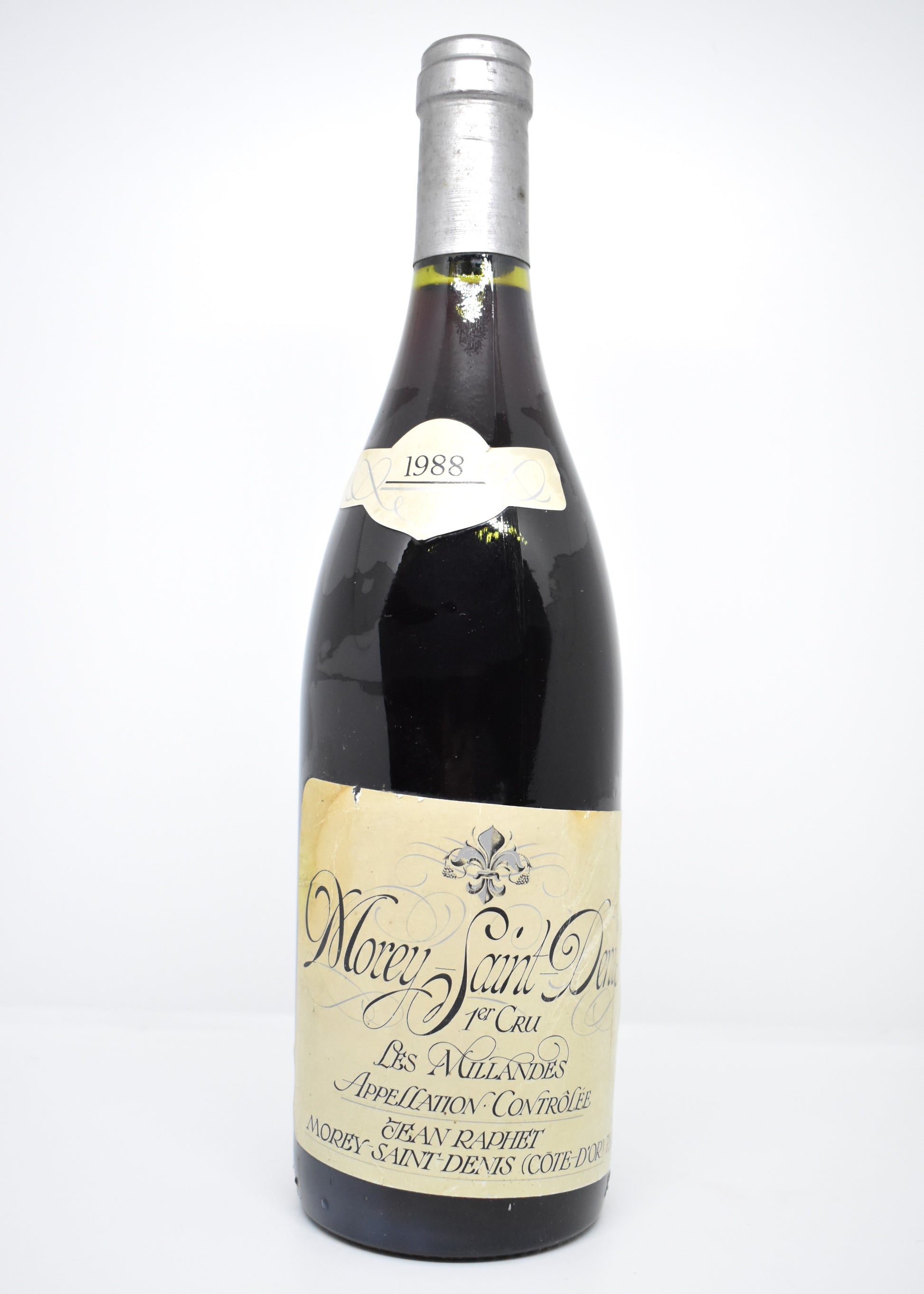 Achat Morey-Saint-Denis 1988 Jean Raphet niveau parfait bouteilles rares