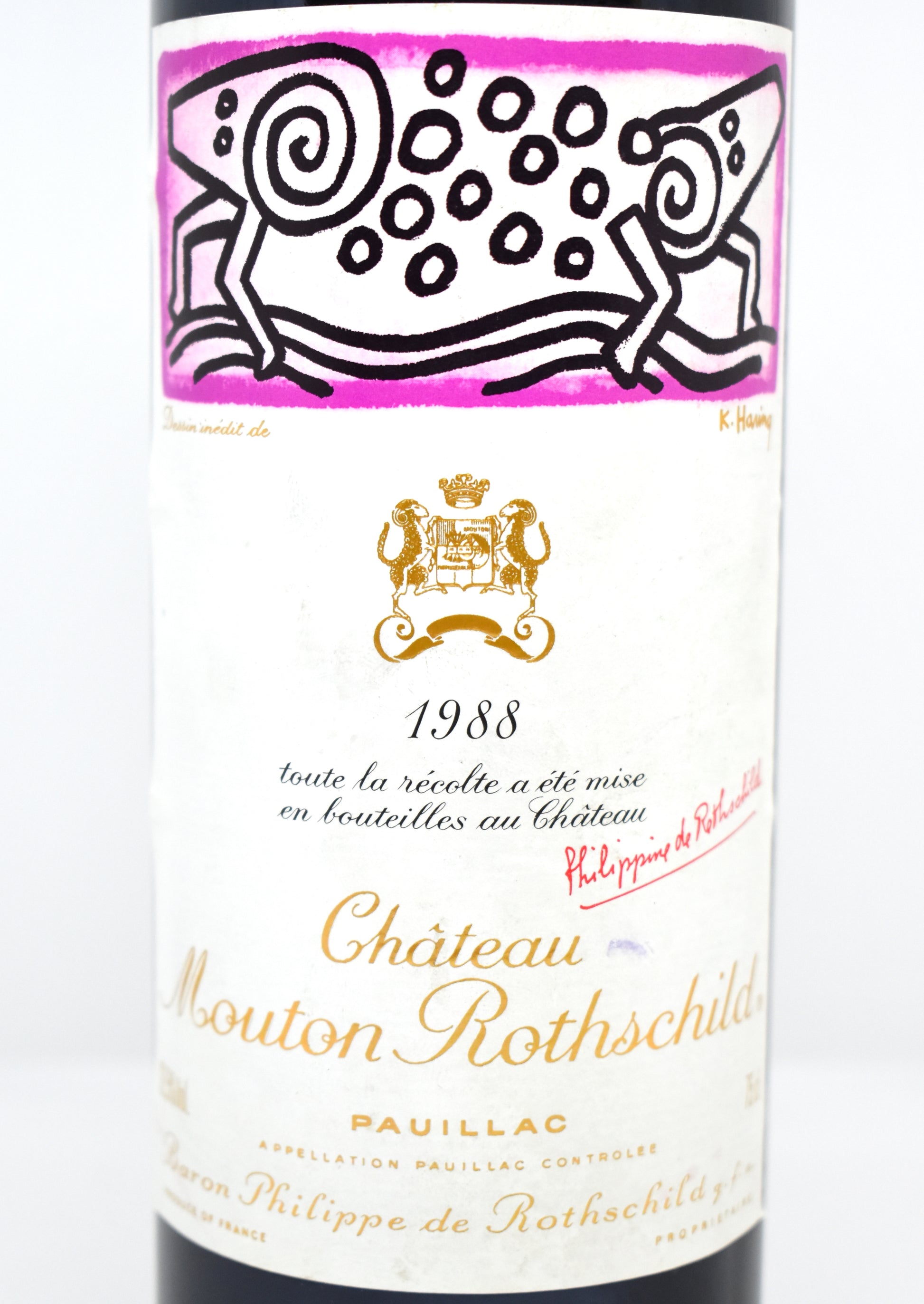 Acheter Mouton Rothschild 1988 - Keith Haring