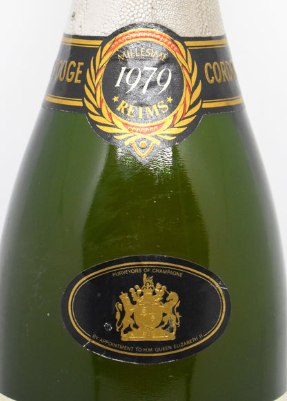 Rare 1979 vintage Champagne bottle in mint condition