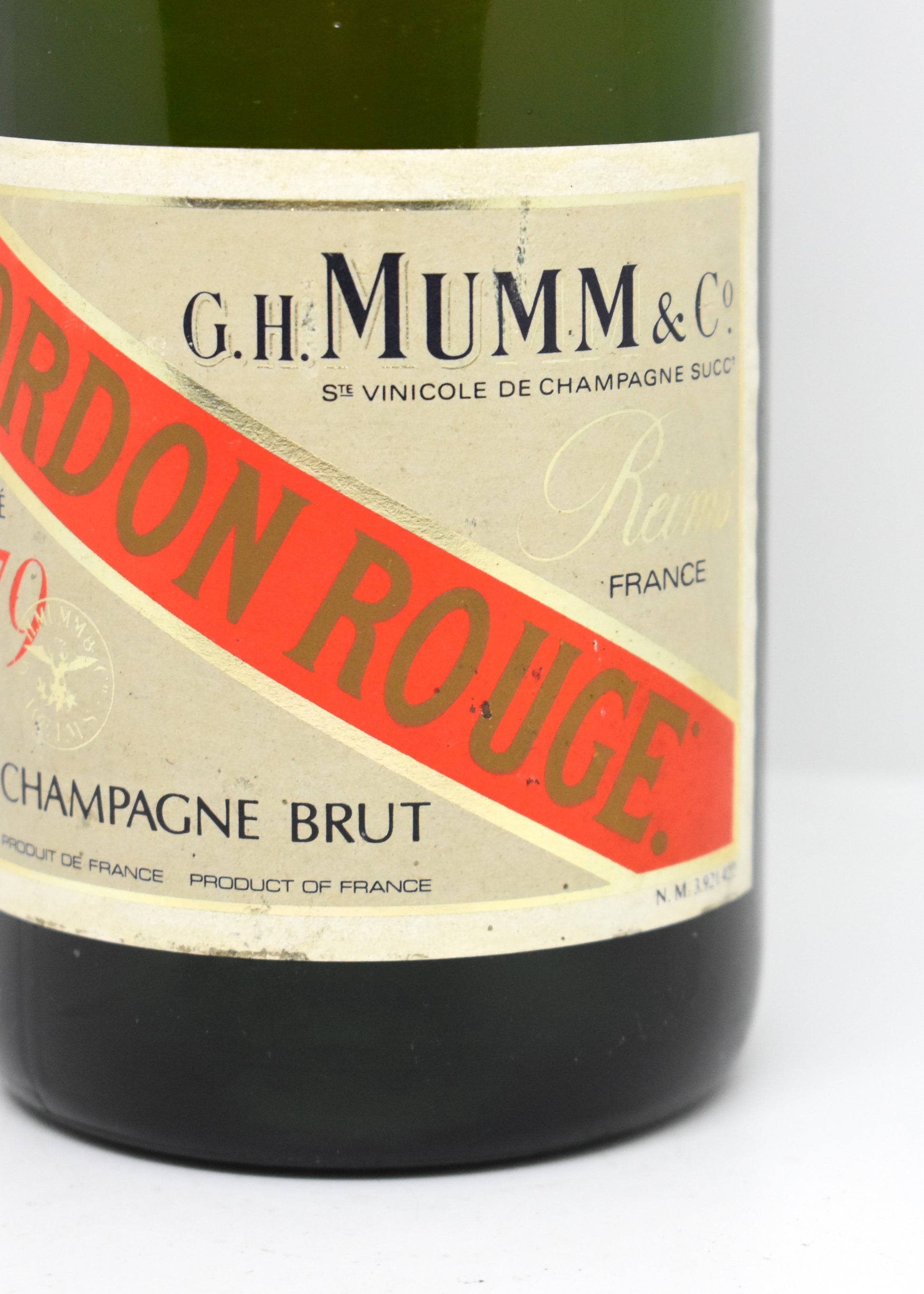 Champagne de prestige 1979 Mumm Cordon Rouge collector