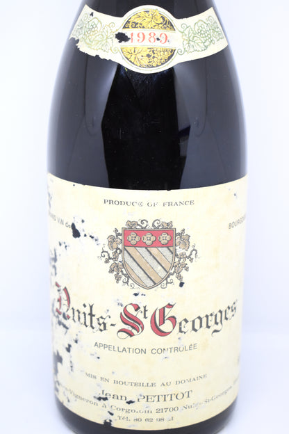 Nuits-St-Georges vieux millésime 1989 à vendre