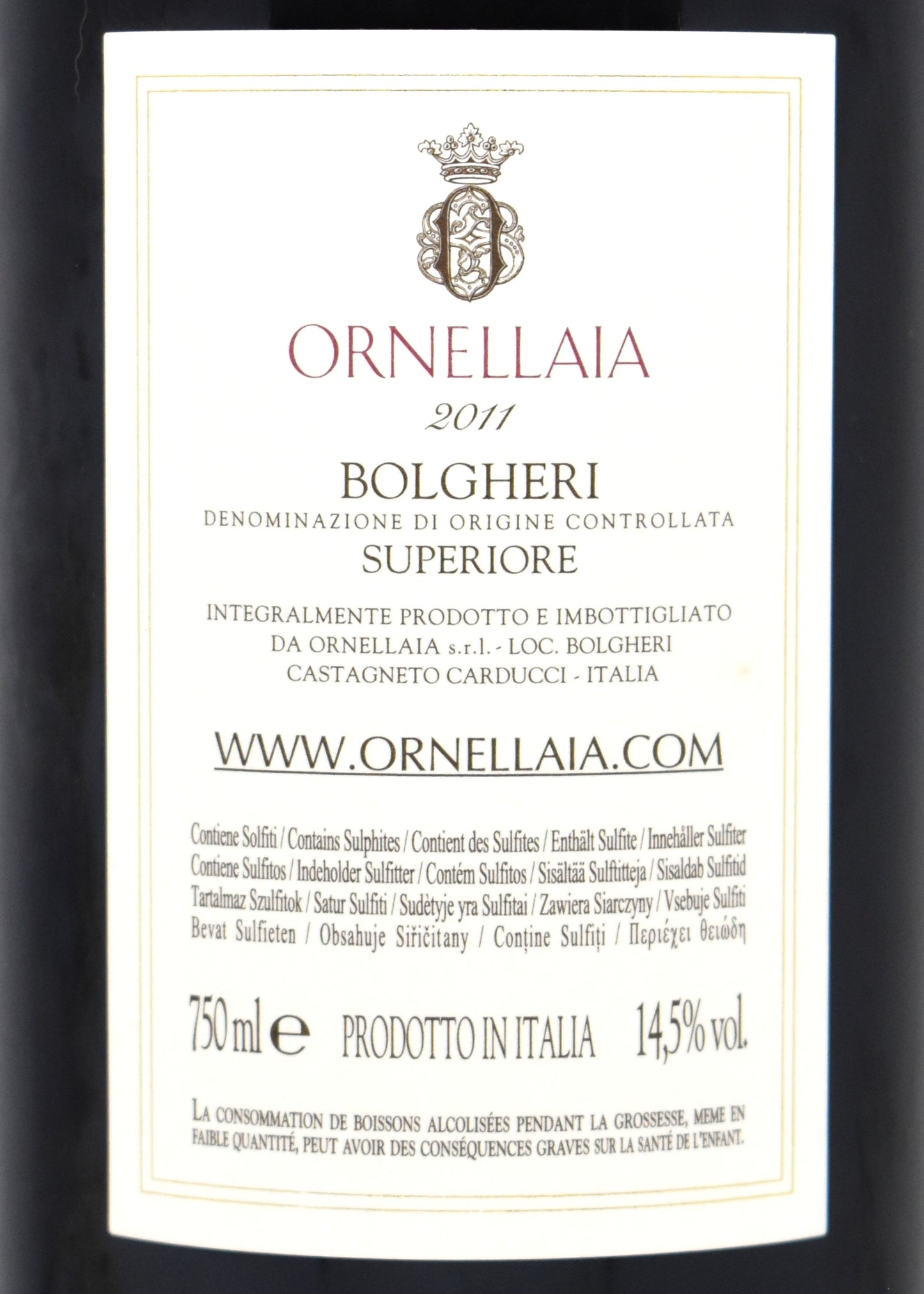 Idee vin d exception pour accompagner une viande maturée acheter une bouteille de Ornellaia 2011