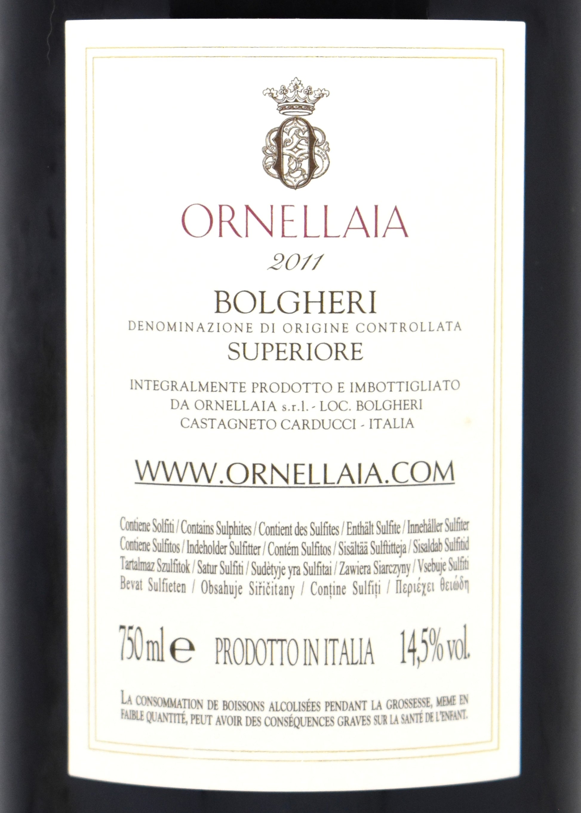 Idee vin d exception pour accompagner une viande maturée acheter une bouteille de Ornellaia 2011