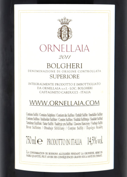 Idee vin d exception pour accompagner une viande maturée acheter une bouteille de Ornellaia 2011