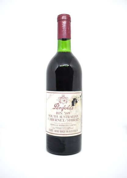 Penfolds Bin 389 1979 bottle - Ultra rare vintage Australian red wine Baby Grange