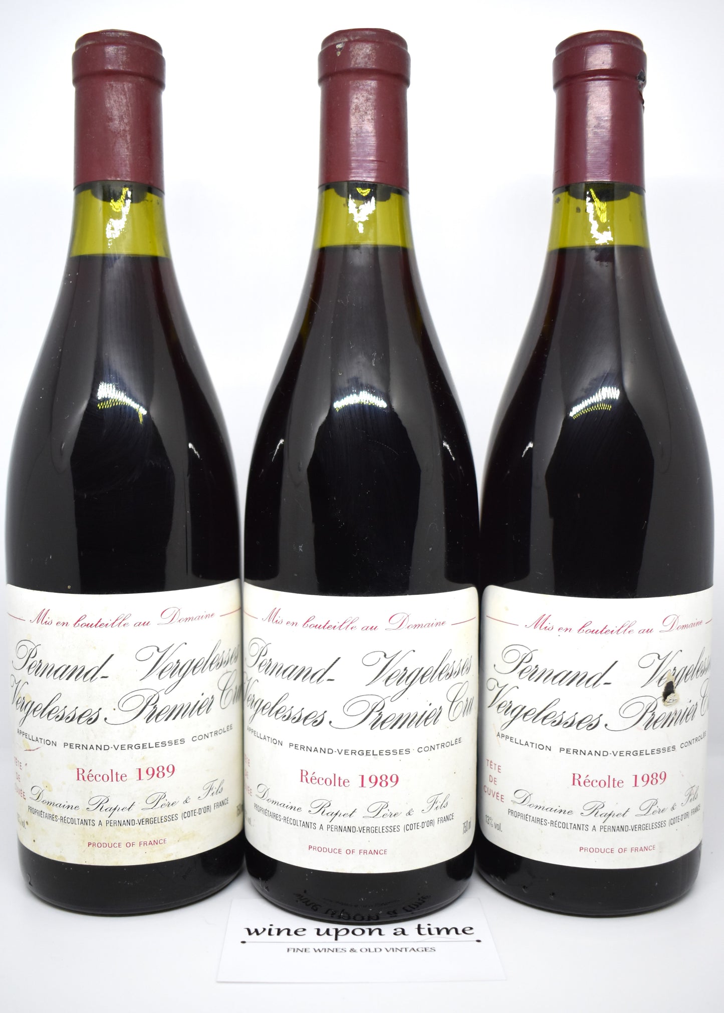 Domaine Rapet Pernand-Vergelesses 1989, provenance soignée, qualité cave