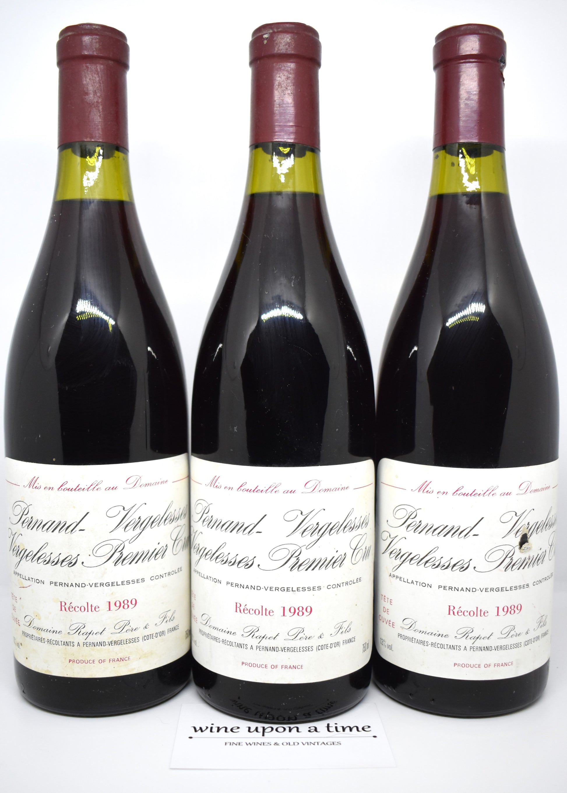 Domaine Rapet Pernand-Vergelesses 1989, provenance soignée, qualité cave