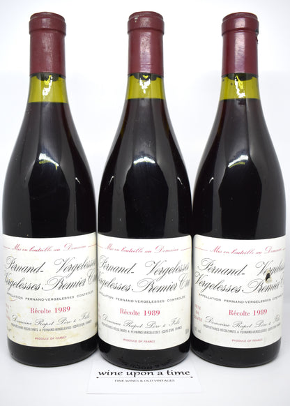 Domaine Rapet Pernand-Vergelesses 1989, provenance soignée, qualité cave