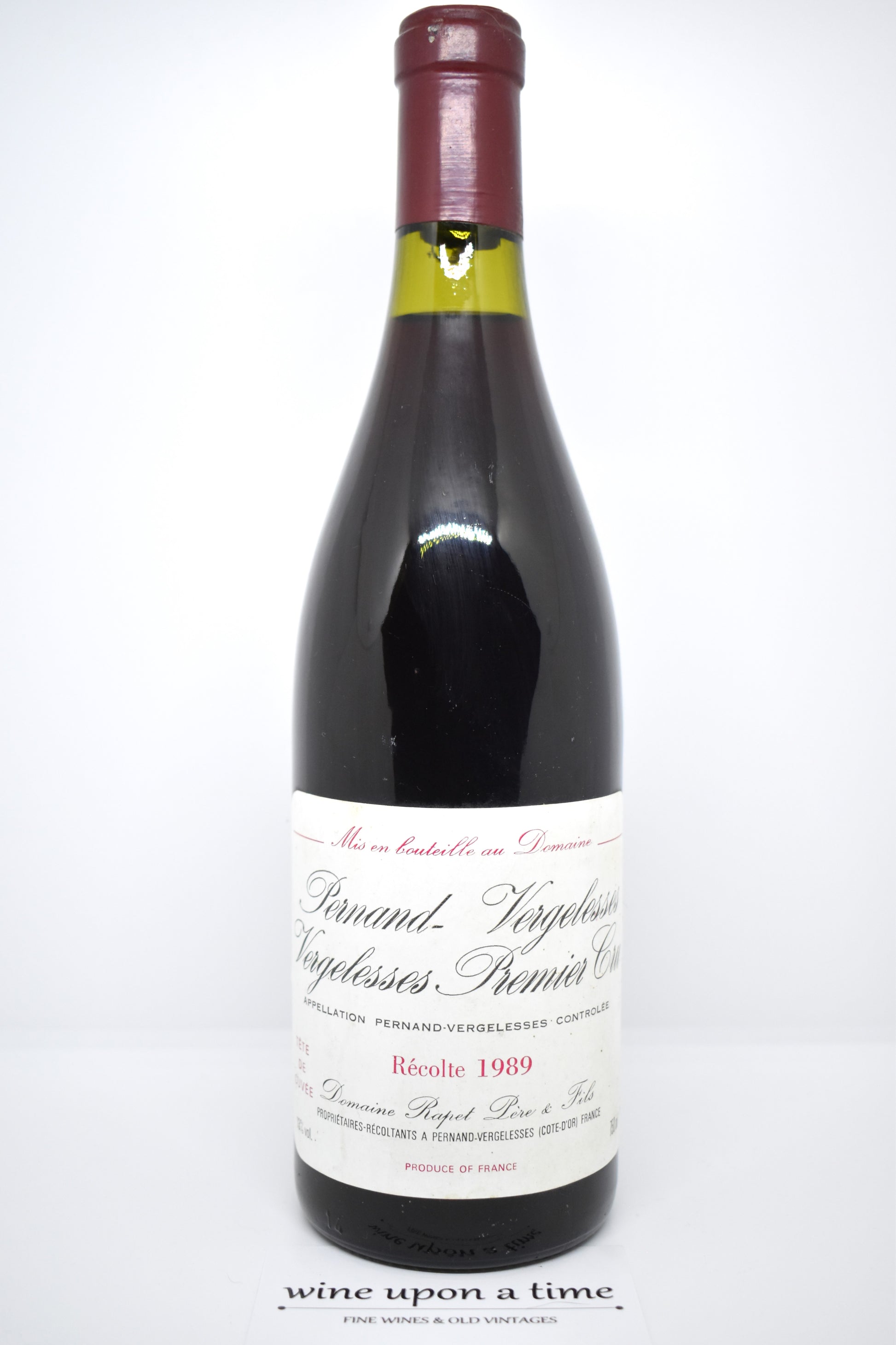 Bourgogne 1989, Pernand 1er Cru, option accessible pour célébrer 1989