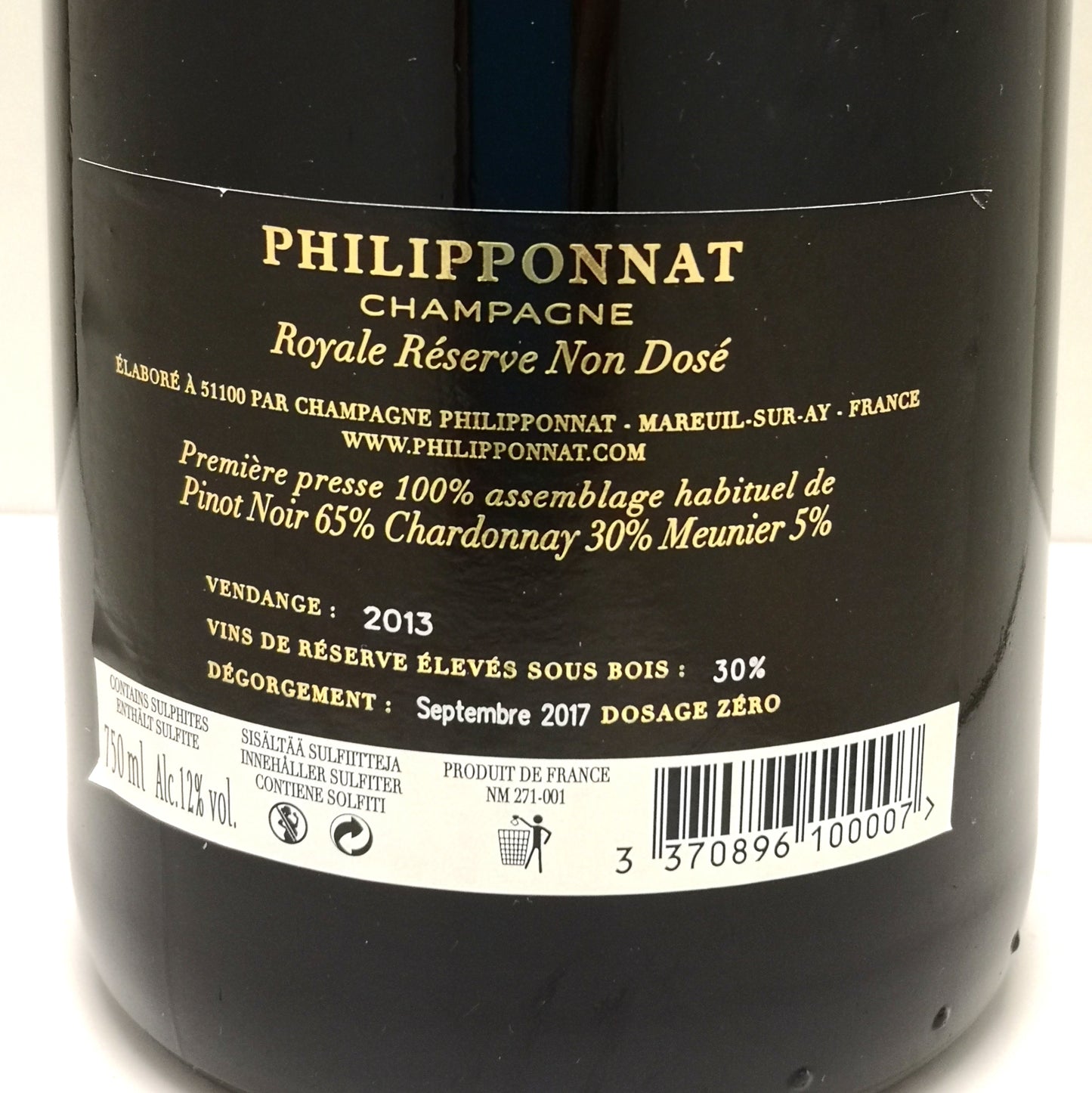 Champagne Philipponnat - Royale reserve undosed 2013 harvest