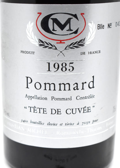 Achat vin Bourgogne 1985 Pommard Tête de Cuvée livraison rapide