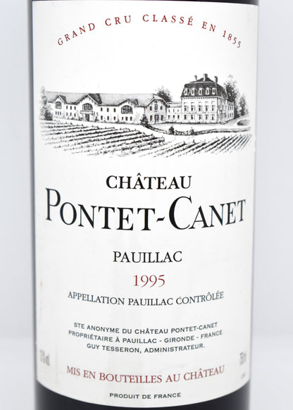Pauillac 1995, Pontet-Canet, prêt à boire, repas de viande