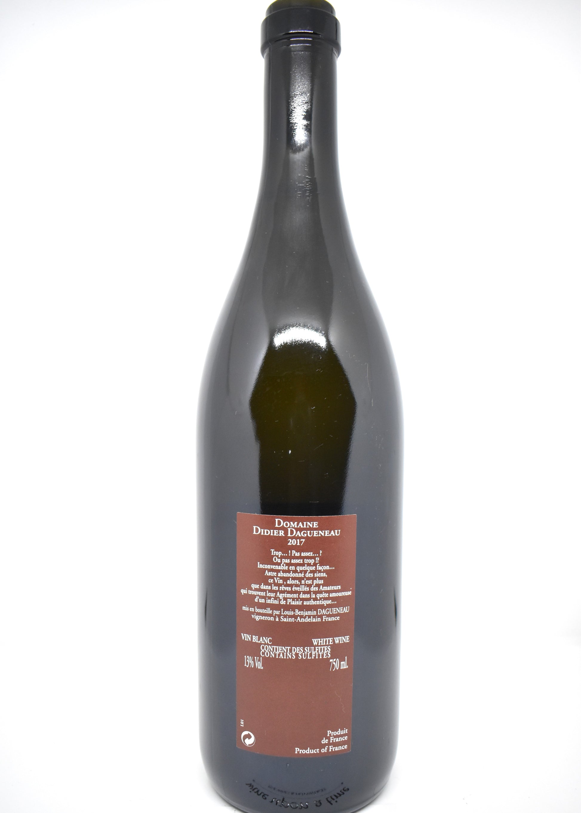 Pur Sang 2017, alternative haut de gamme à un Bourgogne blanc pour dégustation, expédition Europe