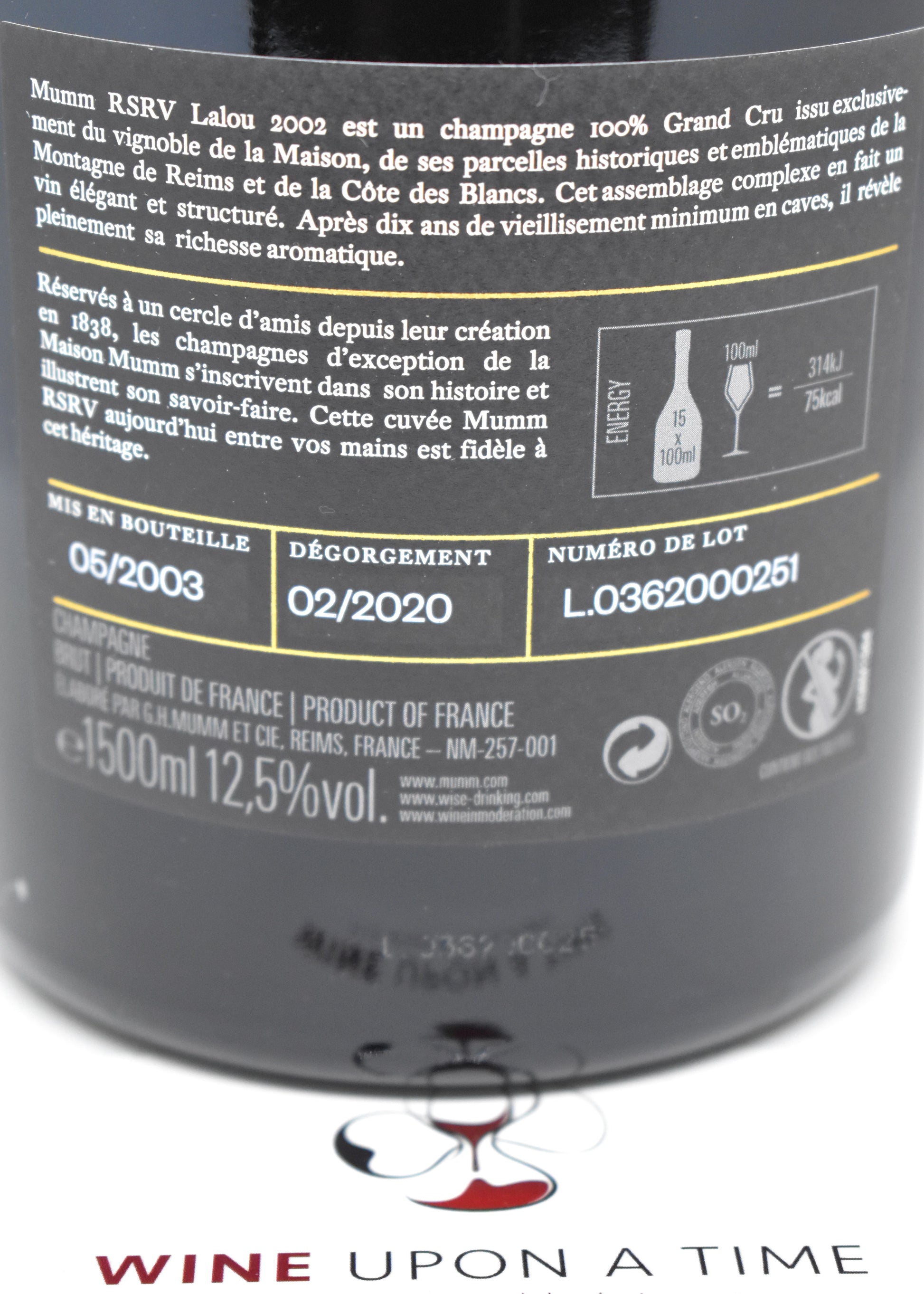 Offrir un grand Champagne millésime 2002