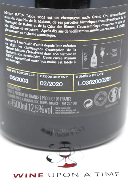 Offrir un grand Champagne millésime 2002