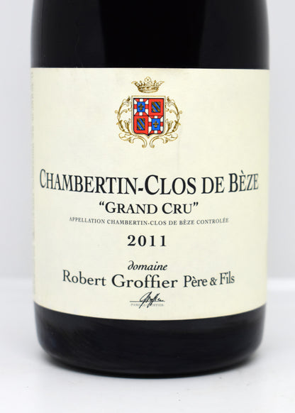 Achat grand cru 2011 livraison sécurisée France Suisse - Chambertin Clos de Bèze Groffier 2011