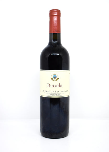 Gros plan contre etiquette d origine 6 crus bio acheter une bouteille de Percarlo 2010