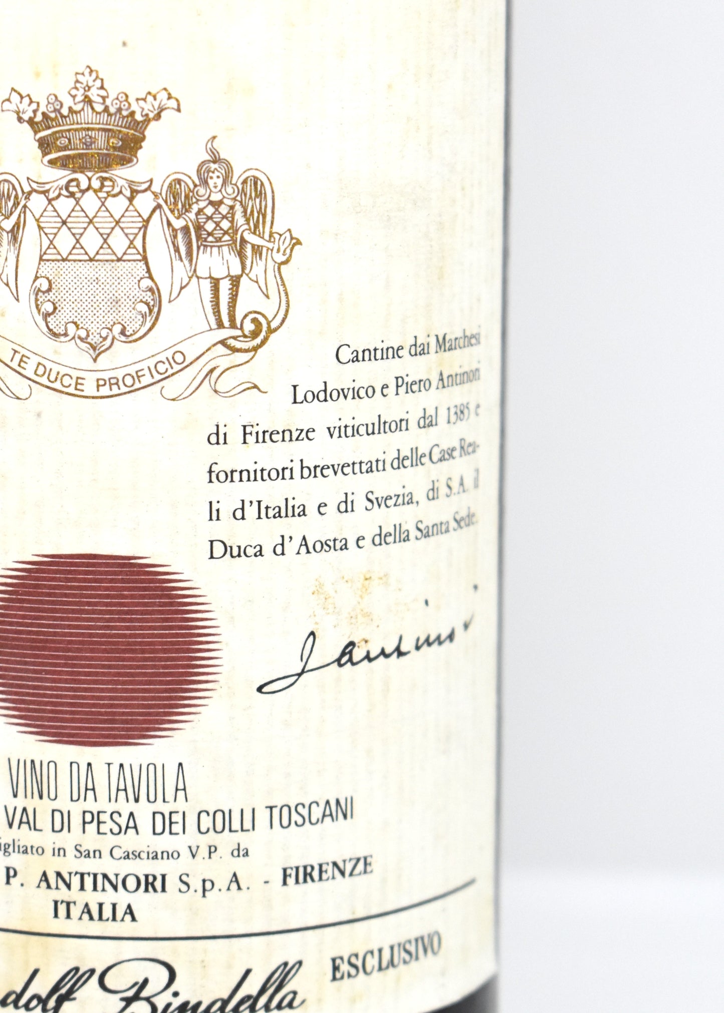 Order a great Italian wine vintage 1980