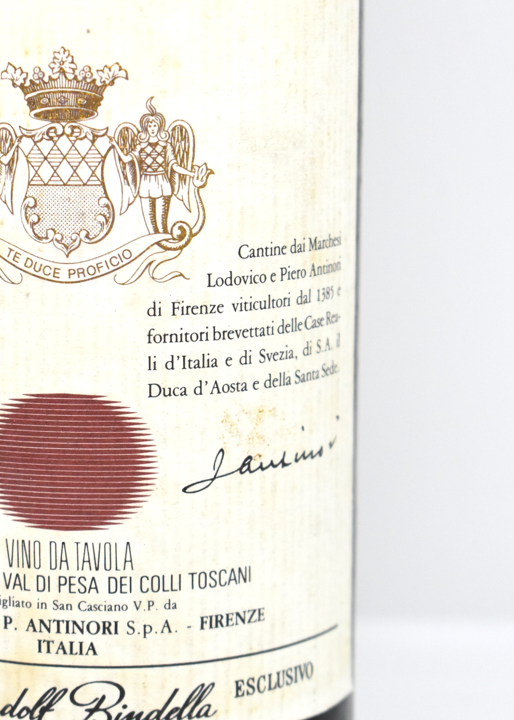Order a great Italian wine vintage 1980