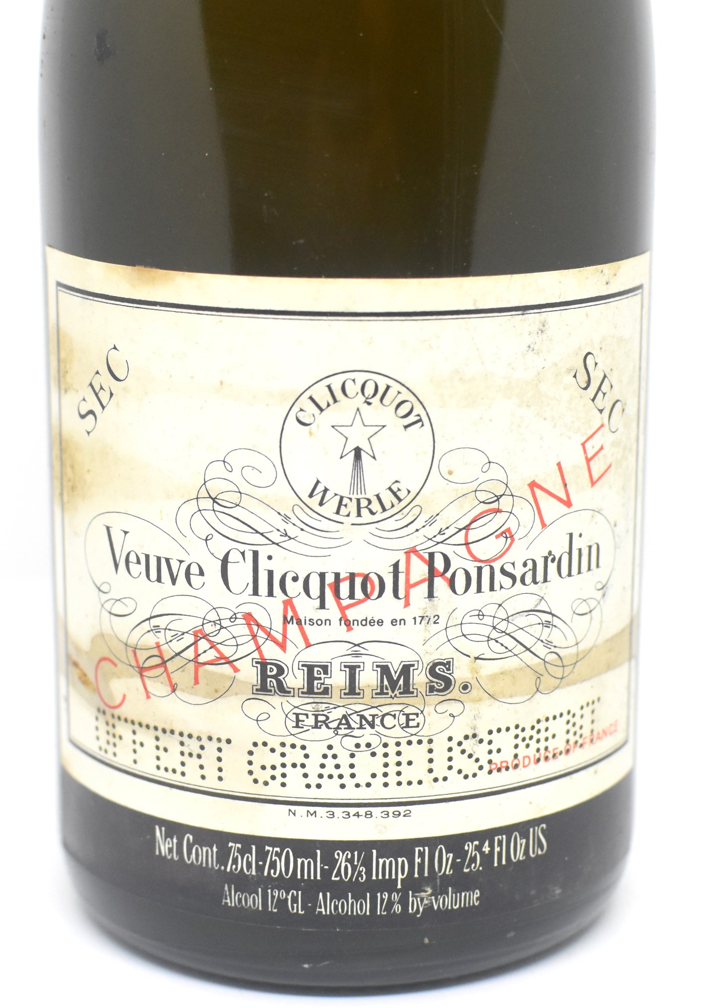 Acheter Champagne Clicquot ancien et rare pour collectionneur