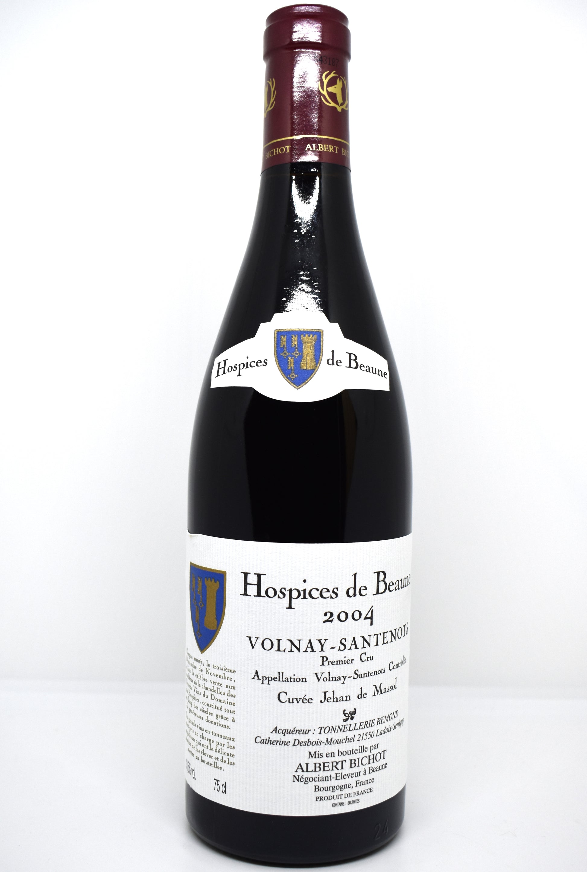 Acheter vin de bourgogne de 2004 pour anniversaire - Volnay en exclusivité mondiale