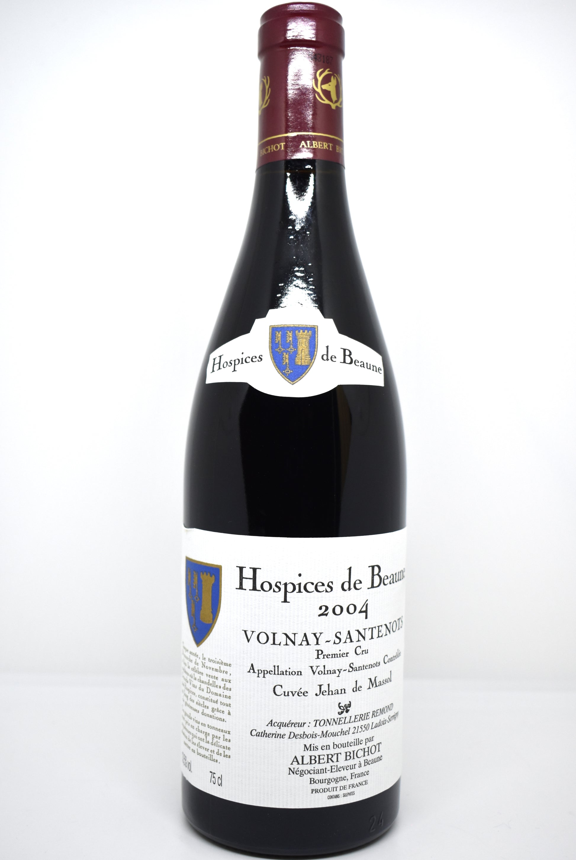 Acheter Volnay 2004 en ligne - Santenots 1er cru 