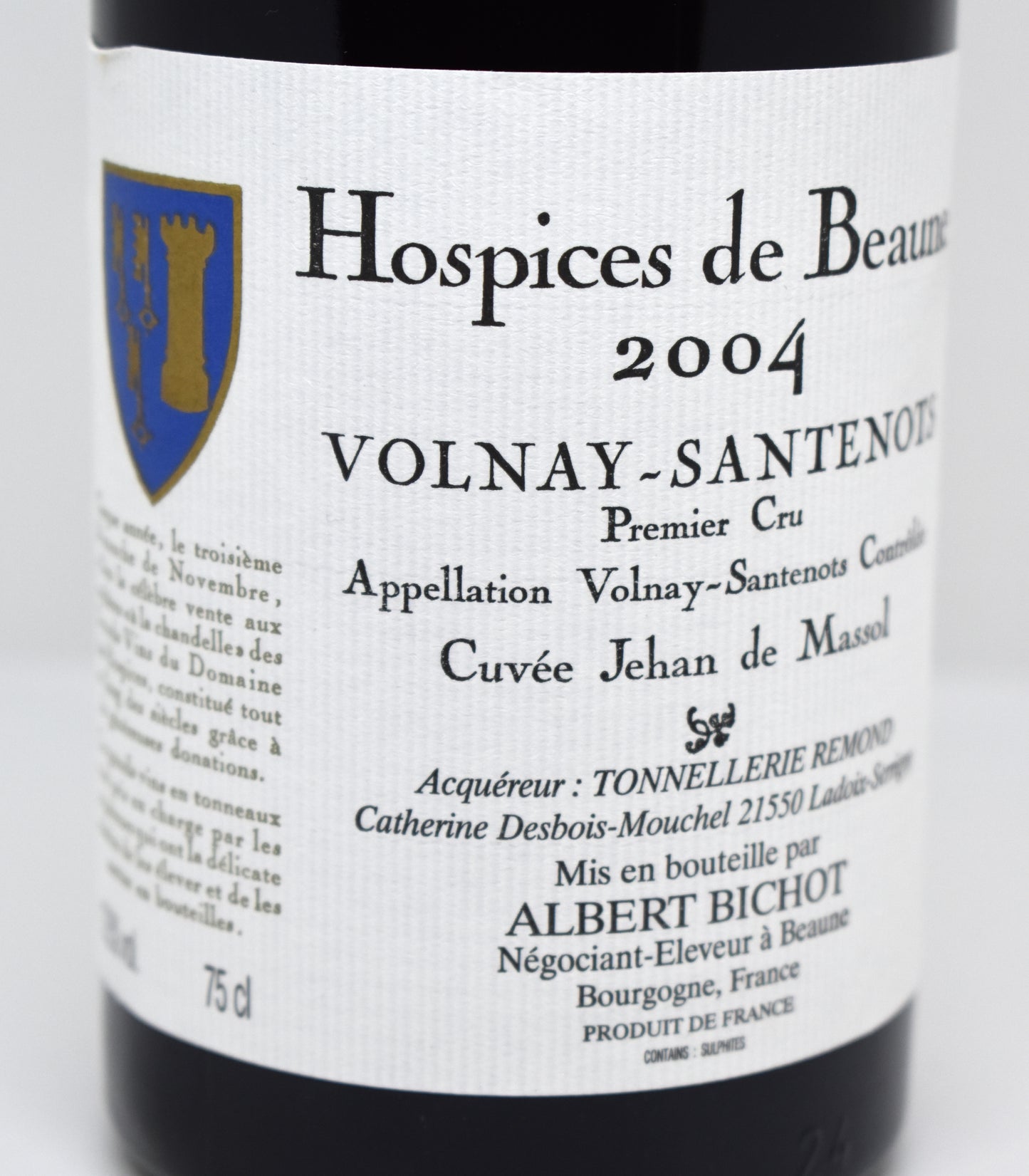 Vin de 2004 au meilleur prix ! Bourgogne Hospices de Beaune