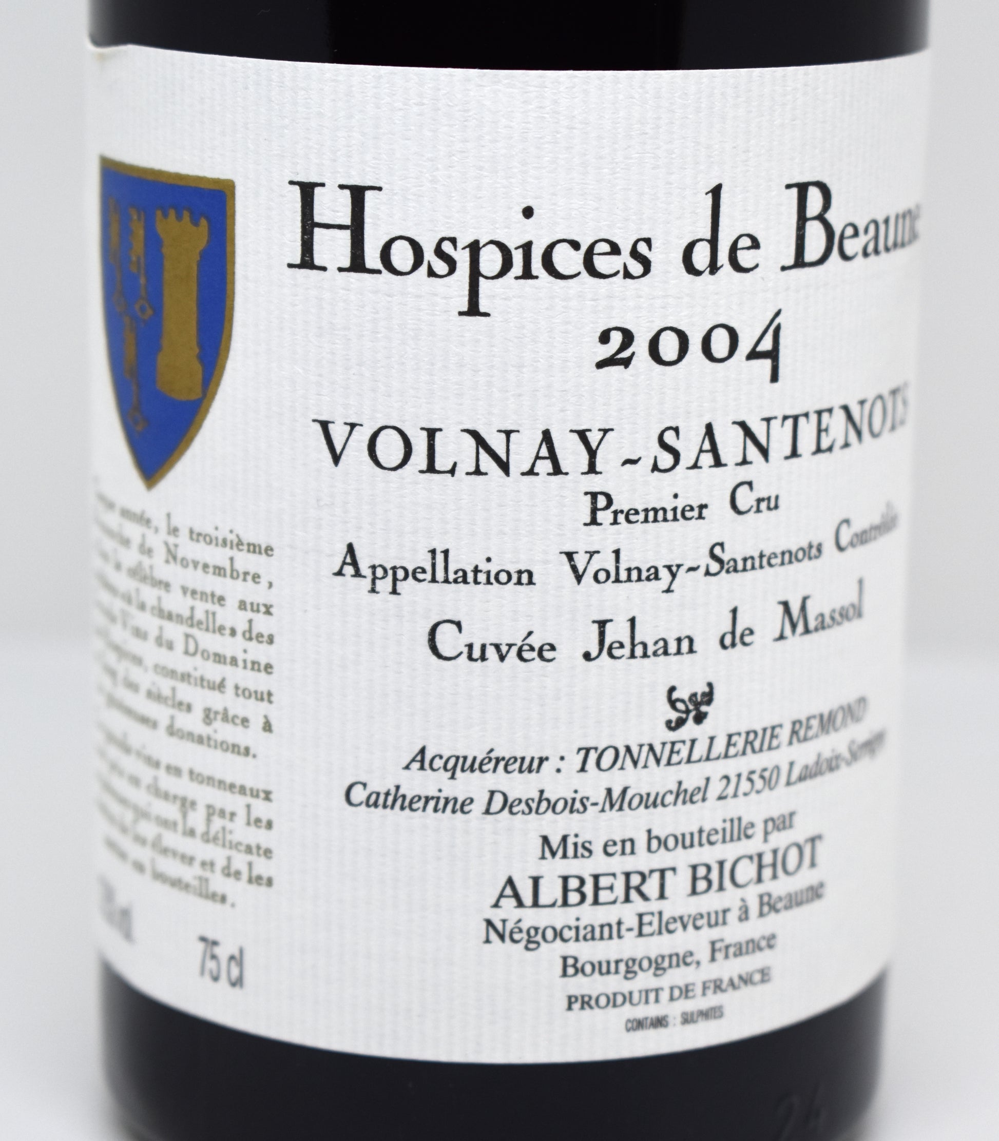 Vin de 2004 au meilleur prix ! Bourgogne Hospices de Beaune