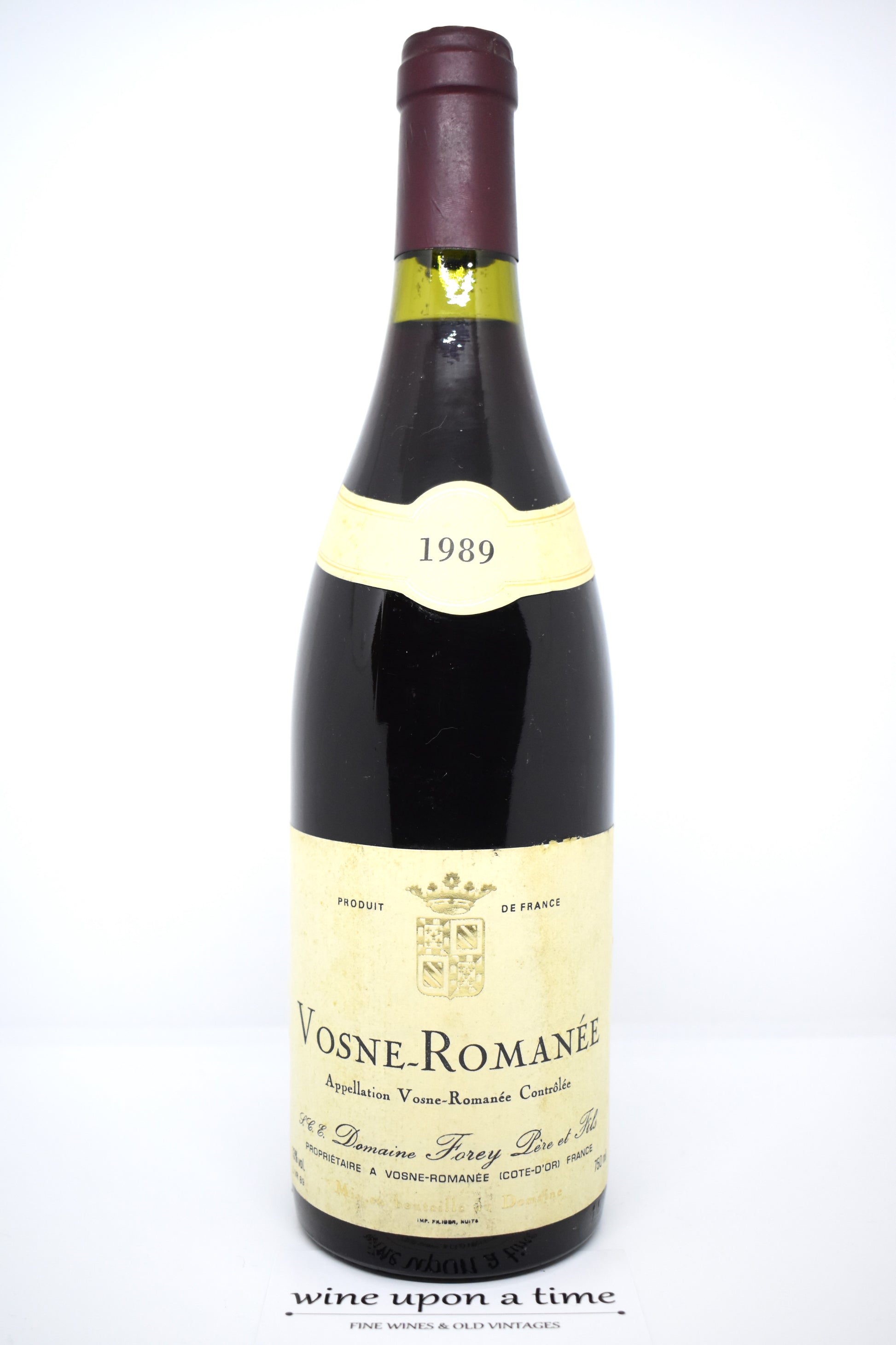 Vosne-Romanée 1989, Bourgogne rouge, cadeau millésime 1989 pour amateur