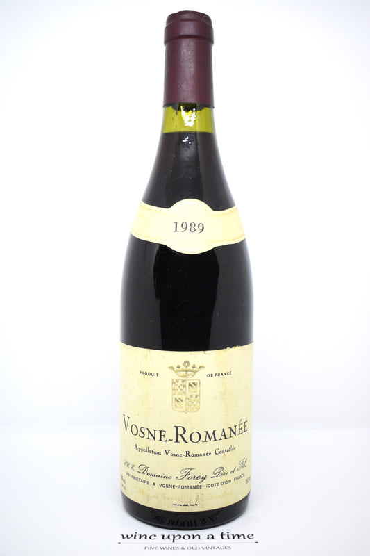 Vosne-Romanée 1989, Bourgogne rouge, cadeau millésime 1989 pour amateur