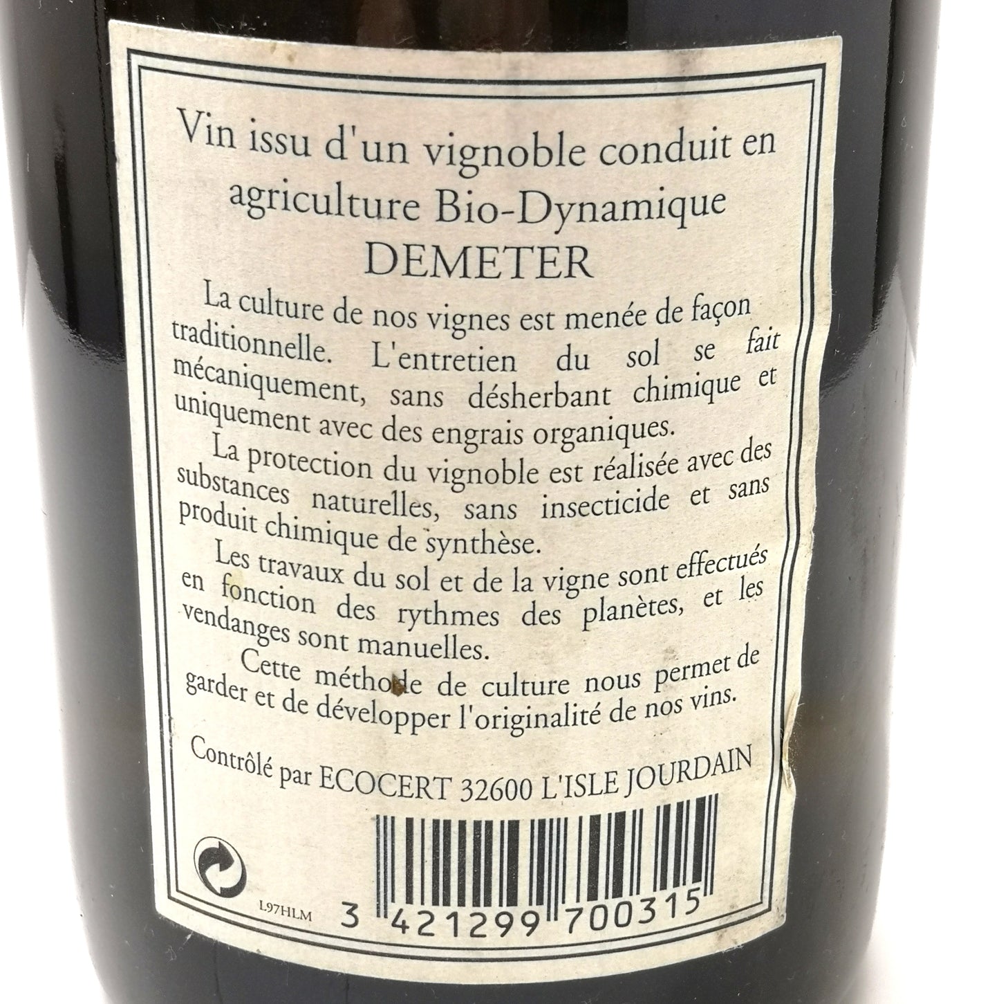 Prix Vouvray Moelleux 1997 ? Demeter
