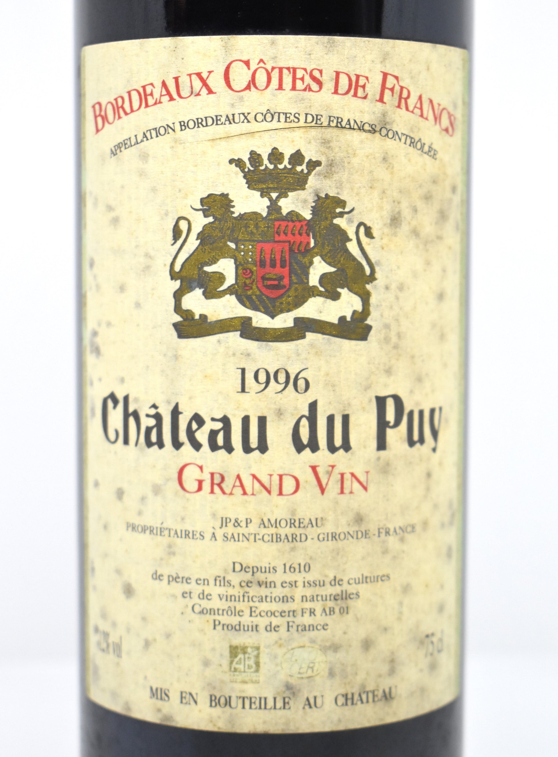 Acheter Château Le Puy 1996 en ligne
