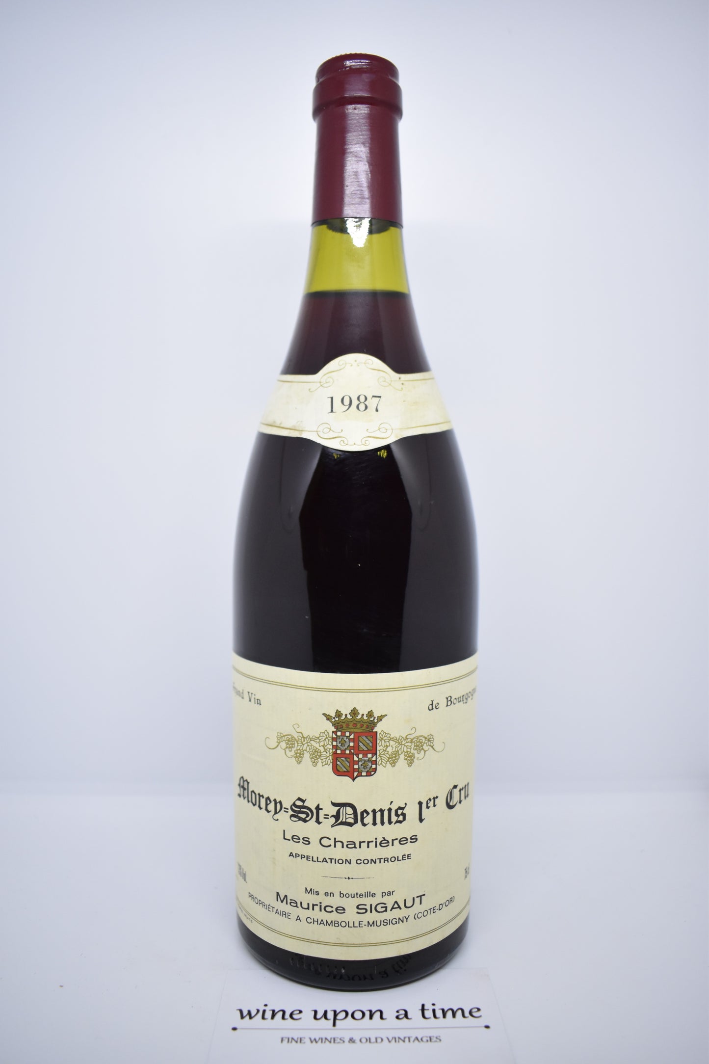 Morey-St-Denis 1er cru 1987 "Les Charrières" - Domaine Anne et Hervé Sigaut