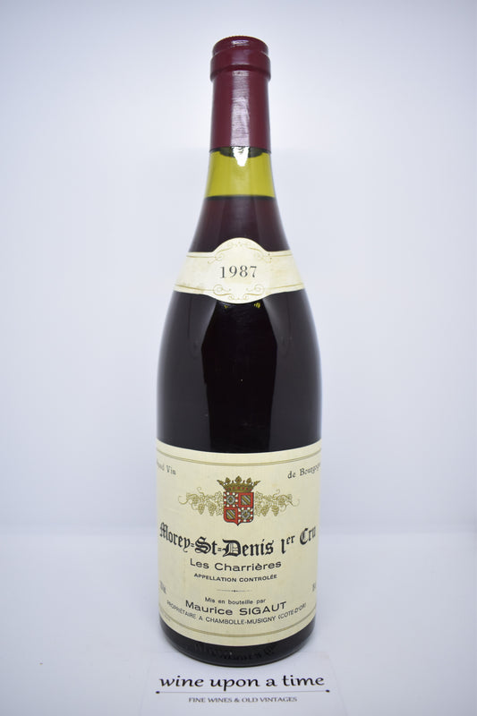 Morey-St-Denis 1er cru 1987 "Les Charrières" - Domaine Anne et Hervé Sigaut